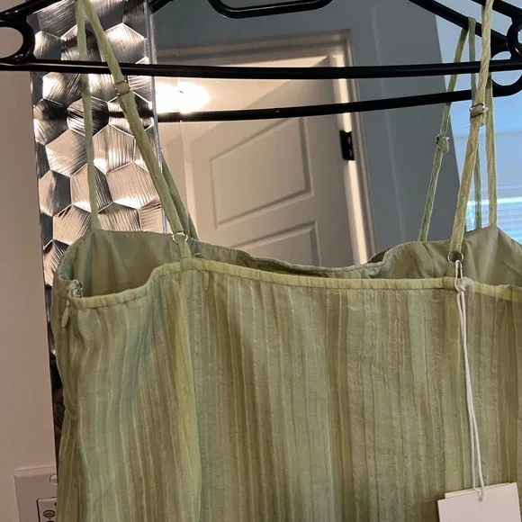 Bambini Green Spaghetti Strap mini Dress - Picture 10 of 11